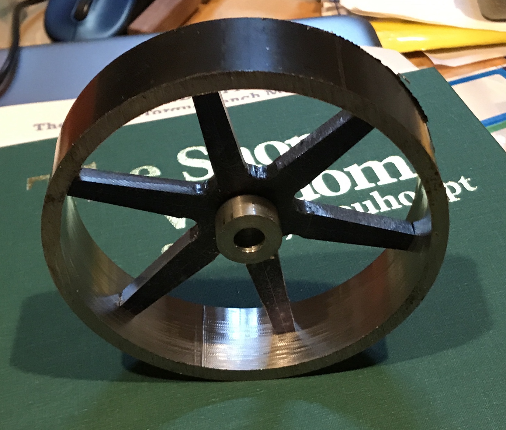 The wheel assembled sans solder